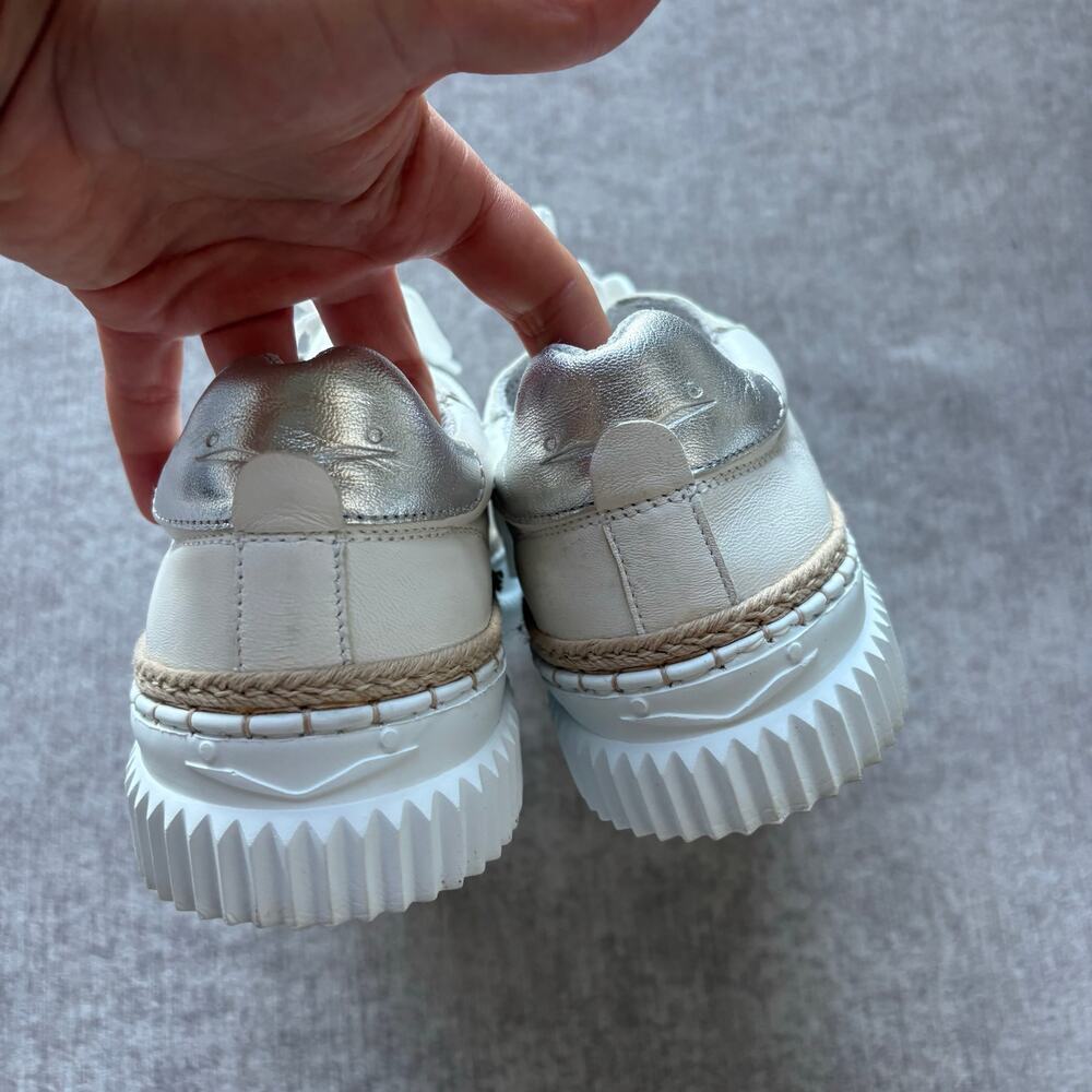Voile Blanche White Leather Sneakers - Picture 3 of 6